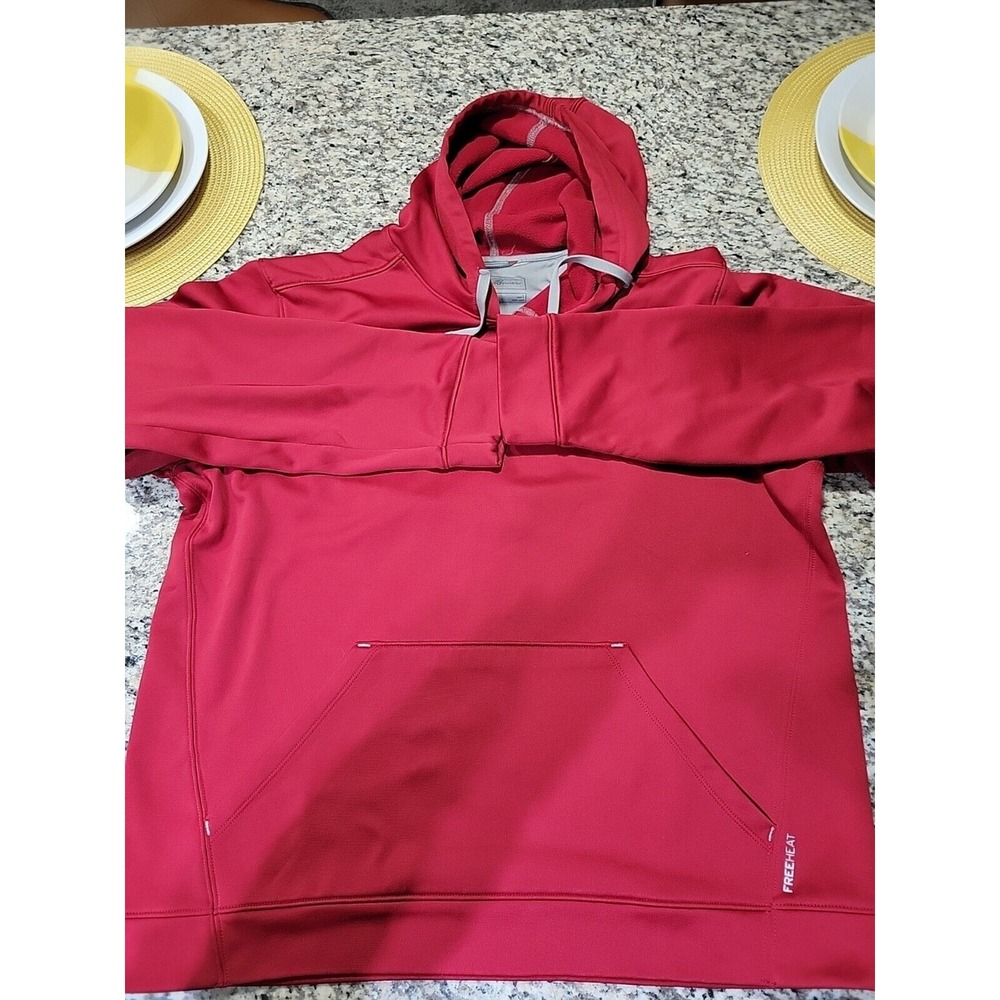 Eddie Bauer, men's, free heat hoodie, red, size‎ L